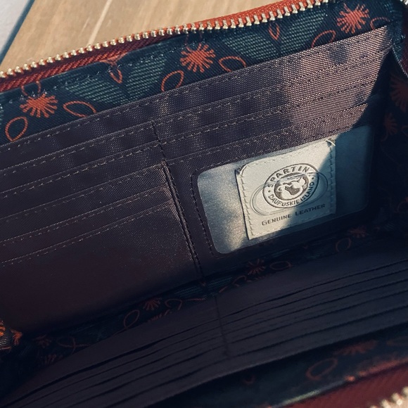 Spartina 449 Suede Leather Wallet - Picture 3 of 4